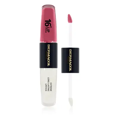 Dermacol 16H Lip Colour hosszan tartó rúzs és ajakfény árnyalat 35 Sugar Plum 2x4 ml