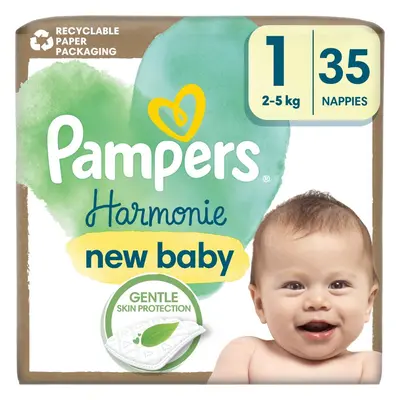 Pampers Harmonie Size 1 eldobható pelenkák 2-5 kg 35 db