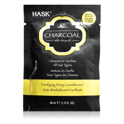 HASK Charcoal with Citrus Oil mélyen tápláló kondicionáló a fej bőrsejtjeinek megújítására 50 ml