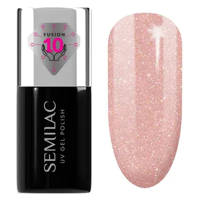 Semilac UV Hybrid Extend Care 5in1 géles körömlakk tápláló hatással árnyalat 804 Glitter Soft Be