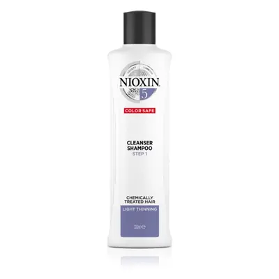 Nioxin System 5 Color Safe Cleanser Shampoo tisztító sampon a festett, ritkuló hajra 300 ml