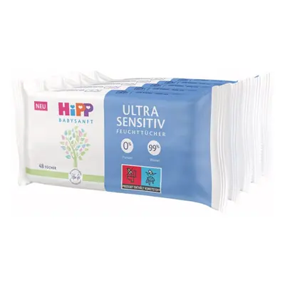 Hipp Babysanft Ultra Sensitive nedves törlőkendők gyermekeknek 5x48 db