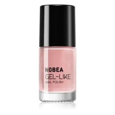 NOBEA Metal Gel-like Nail Polish körömlakk géles hatással árnyalat Shimmer pink N#77 6 ml