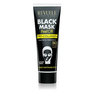 Revuele Black Mask Peel Off Pro-Colagen lehúzható maszk a feszes bőrért 80 ml