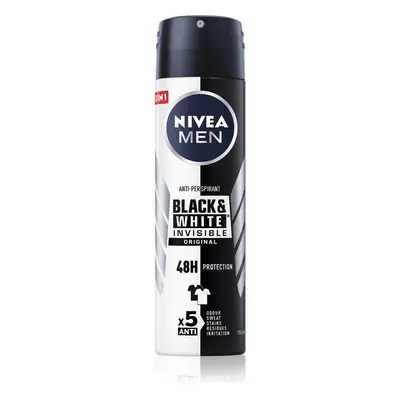 Nivea Men Invisible Black & White izzadásgátló spray uraknak 100 ml