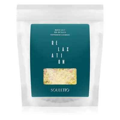 Souletto Peppermint & Ginger Bath Salt fürdősó 500 g