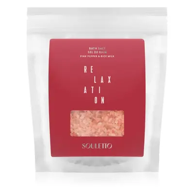 Souletto Pink Pepper & Rice Milk Bath Salt fürdősó 500 g