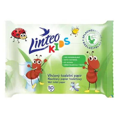 Linteo Kids Wet Toilet Paper nedves WC papír gyermekeknek 50 db