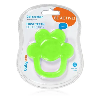 BabyOno Be Active Gel Teether rágóka Green Flower 1 db