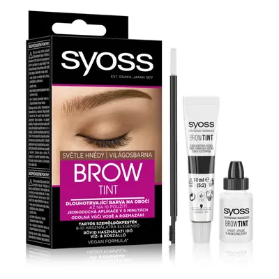 Syoss Brow Tint szemöldökfesték árnyalat Light Brown 10 ml