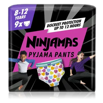 Pampers Ninjamas Pyjama Pants pizsama nadrágpelenkák 27-43 kg Hearts 9 db