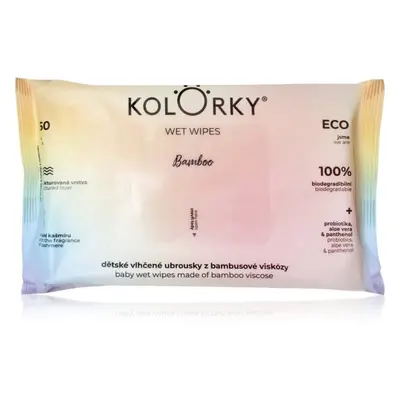 Kolorky Wet Wipes Bamboo nedves törlőkendők gyermekeknek 60 db