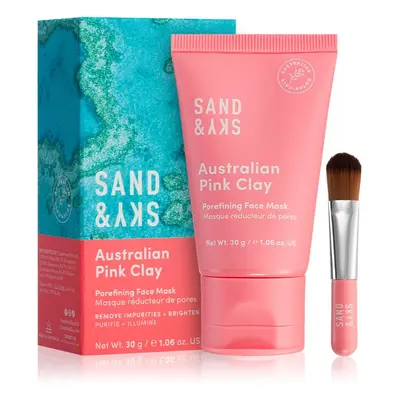 Sand & Sky Australian Pink Clay Porefining Face Mask detoxikációs maszk a kitágult pórusokra 30 