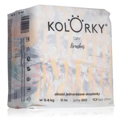 Kolorky Day Brushes eldobható ÖKO pelenkák M méret 5-8 Kg 21 db