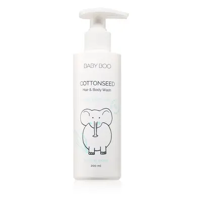 Baby Boo COTTONSEED Hair and Body Wash sampon és tusfürdő gyermekeknek születéstől kezdődően 200