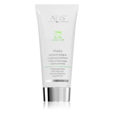 Apis Natural Cosmetics Acne-Stop Professional mélyen tisztító maszk az aknéra hajlamos zsíros bő