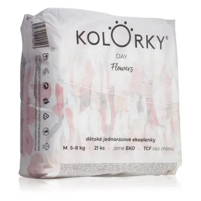 Kolorky Day Flowers eldobható ÖKO pelenkák M méret 5-8 Kg 21 db