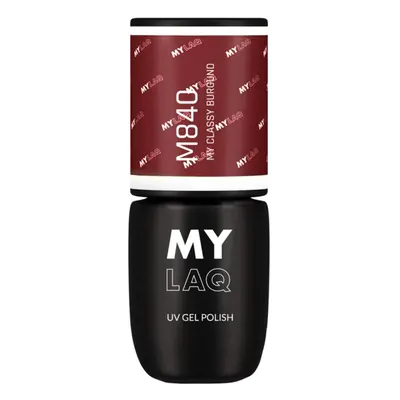 MYLAQ UV Gel Polish géles körömlakk árnyalat My Classy Burgundy 5 ml