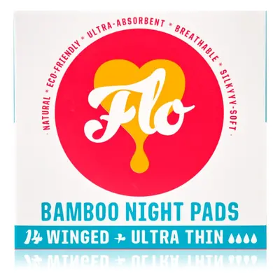 FLO Bamboo Night Pads egészségügyi betétek éjszakára 14 db