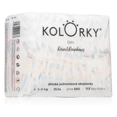 Kolorky Day Rain&Rainbow eldobható ÖKO pelenkák S méret 3-6 Kg 25 db