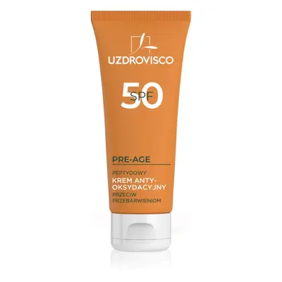 Uzdrovisco Pre-Age Peptide Antioxidant Cream SPF 50 ápoló nappali krém SPF 50 50 ml