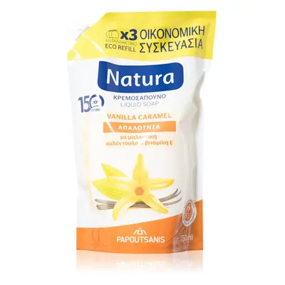 PAPOUTSANIS Natura Vanilla Caramel folyékony szappan utántöltő 750 ml