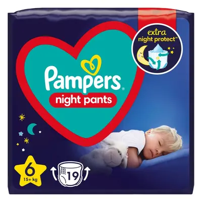 Pampers Night Pants Size 6 eldobható nadrágpelenkák éjszakára 15+ kg 19 db