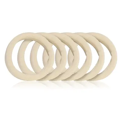 BrushArt Hair Band hajgumik Beige 6 db