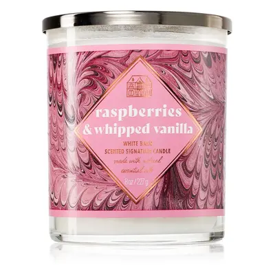 Bath & Body Works Raspberries & Whipped Vanilla illatgyertya 227 g