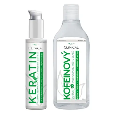 Clinical Keratin treatment + Caffeine shampoo szett (férfiaknak és nőknek)