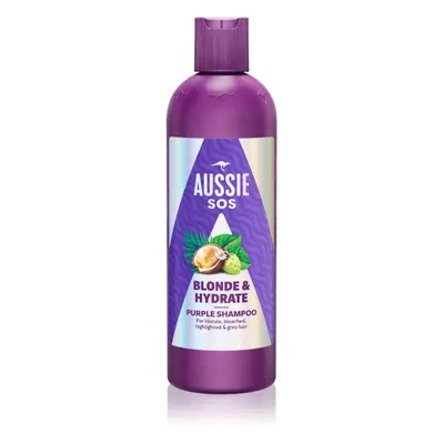 Aussie SOS Blonde Hydrate lila tonizáló sampon szőke hajra 300 ml