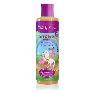 Childs Farm Hair & Body Wash tisztító emulzió testre és hajra Blackberry & Organic Apple 250 ml