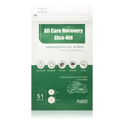 Purito All Care Recovery Cica Aid tapasz problémás bőrre 51 db