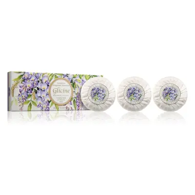 Saponificio Artigianale Fiorentino Wisteria Set szilárdszappan-szett 3x100 g