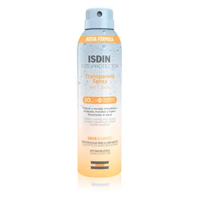 ISDIN Transparent Spray Wet Skin átlátszó napozó spray SPF 30 250 ml