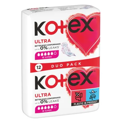 Kotex Ultra Comfort Super egészségügyi betétek 12 db