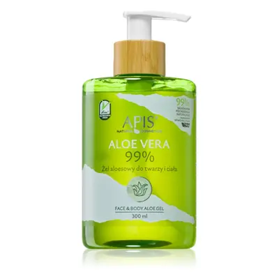 Apis Natural Cosmetics Aloe Vera intenzív hidratáló gél arcra, testre és hajra 300 ml