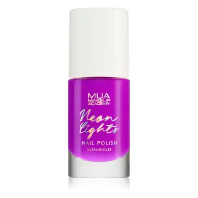 MUA Makeup Academy Neon Lights neon körömlakk árnyalat Ultraviolet 8 ml