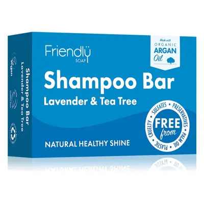 Friendly Soap Natural Shampoo Bar Lavender and Tea Tree természetes szappan hajra 95 g