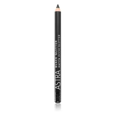 Astra Make-up Black Glitter csillogó szemhéjtus ceruzában árnyalat Deep Black 1,1 g