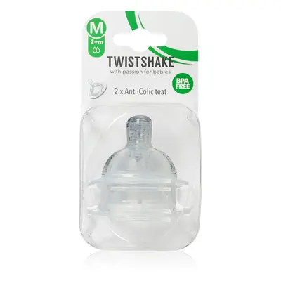 Twistshake Anti-Colic Teat etetőcumi Medium 2 m+ 2 db