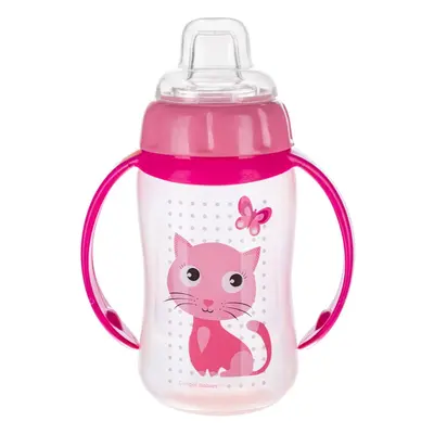 Canpol babies Cute Animals gyakorlóbögre fogantyúval 6m+ Cat 320 ml