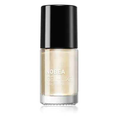 NOBEA Metal Gel-like Nail Polish körömlakk géles hatással árnyalat Pearl #N17 6 ml