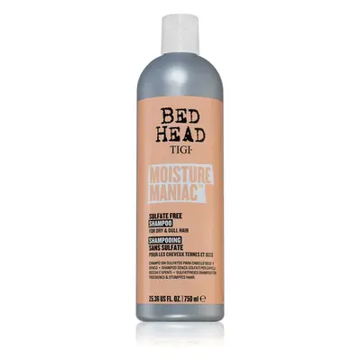 TIGI Bed Head Moisture Maniac tisztító és tápláló sampon száraz hajra 750 ml