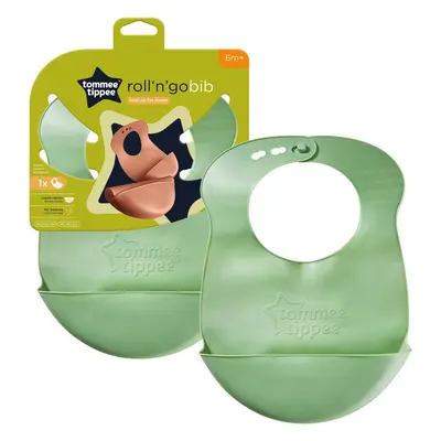 Tommee Tippee Roll'n'go előke Green 6 m+ 1 db