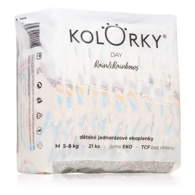 Kolorky Day Rain&Rainbow eldobható ÖKO pelenkák M méret 5-8 Kg 21 db