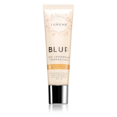 Lumene Blur 16h Longwear tartós alapozó SPF 15 árnyalat 4 Warm Honey 30 ml