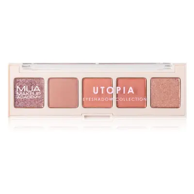 MUA Makeup Academy Professional 5 Shade Palette szemhéjfesték paletta árnyalat Utopia 3,8 g