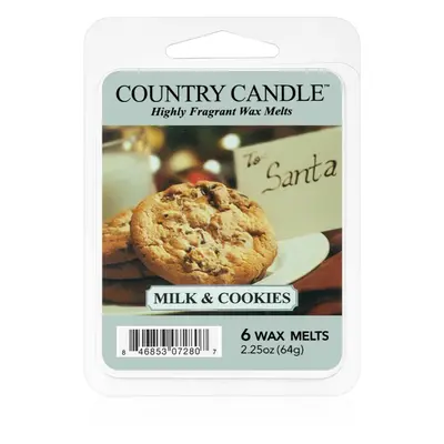 Country Candle Milk & Cookies illatos viasz aromalámpába 64 g