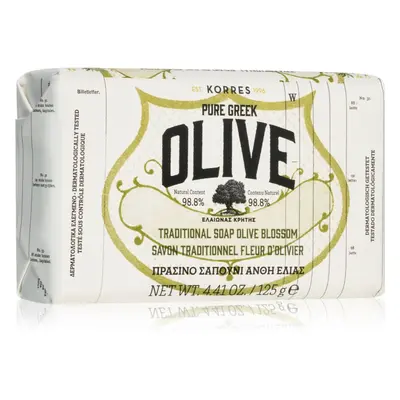 Korres Pure Greek Olive & Olive Blossom tisztító kemény szappan 125 g